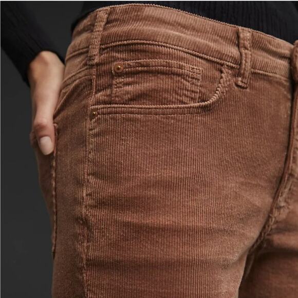 Pilcro Yaya Mid-Rise Crop Flare Corduroy Jeans Size 27 - Picture 3 of 13